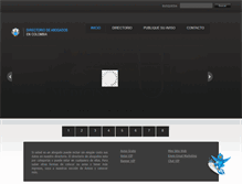 Tablet Screenshot of directorioabogadoscolombia.com